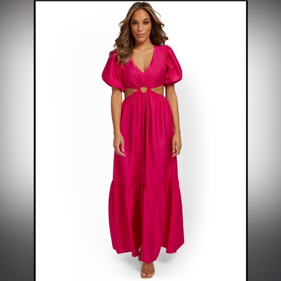 Flying Tomato Dresses & Skirts - O-Ring cut out maxi dress